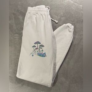 UO White Club Fantasy Wavy Sweatpants